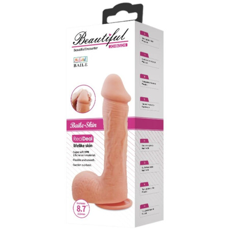BAILE DILDO JOHNSON PIEL REALISTA 22 CM