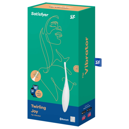 SATISFYER TWIRLING JOY ESTIMULADOR CLITORIS BLANCO
