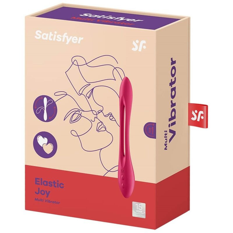 SATISFYER ELASTIC JOY MULTI VIBRADOR ROJO