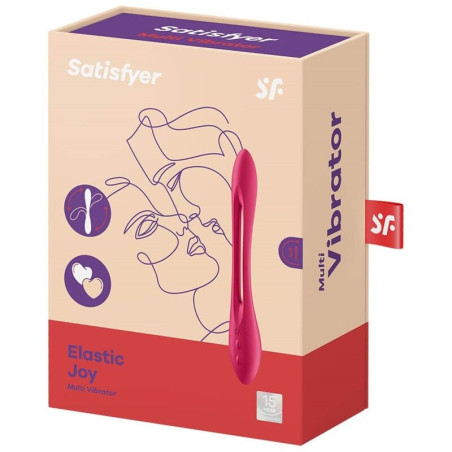 SATISFYER ELASTIC JOY MULTI VIBRADOR ROJO