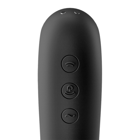 SATISFYER DUAL KISS ESTIMULADOR CLITORIS NEGRO