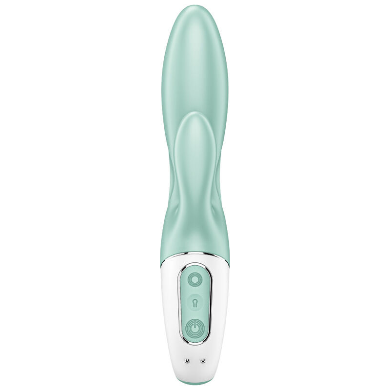 SATISFYER AIR PUMP BUNNY 5 VIBRADOR RABBIT INFLABLE APP VERDE