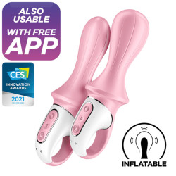 SATISFYER AIR PUMP BOOTY 5 VIBRADOR ANAL INFLABLE ROSA 2