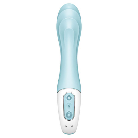 SATISFYER AIR PUMP VIBRATOR 5 VIBRADOR PUNTO G INFLABLE APP AZUL