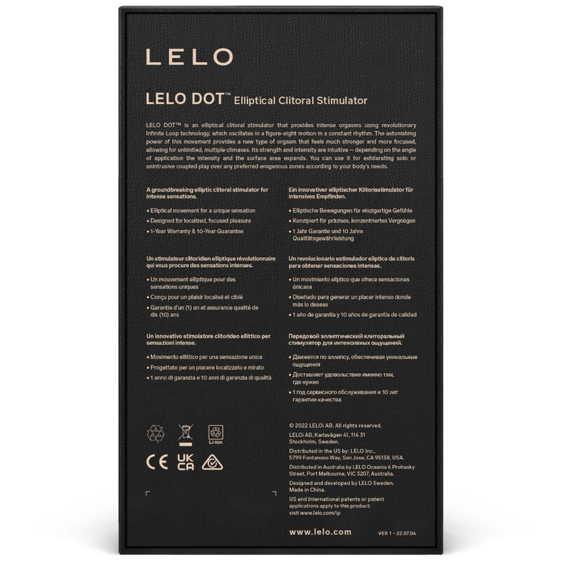 LELO DOT ESTIMULADOR DE CLITORIS ROSA