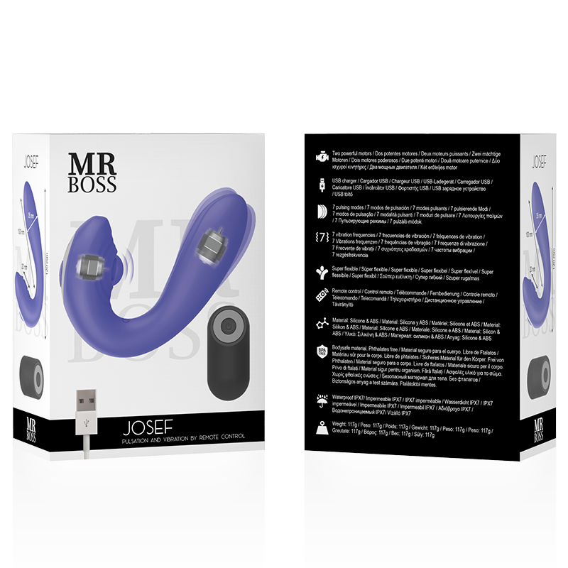 MR BOSS JOSEF PULSATION VIBRATION CONTROL REMOTO PARA PAREJAS