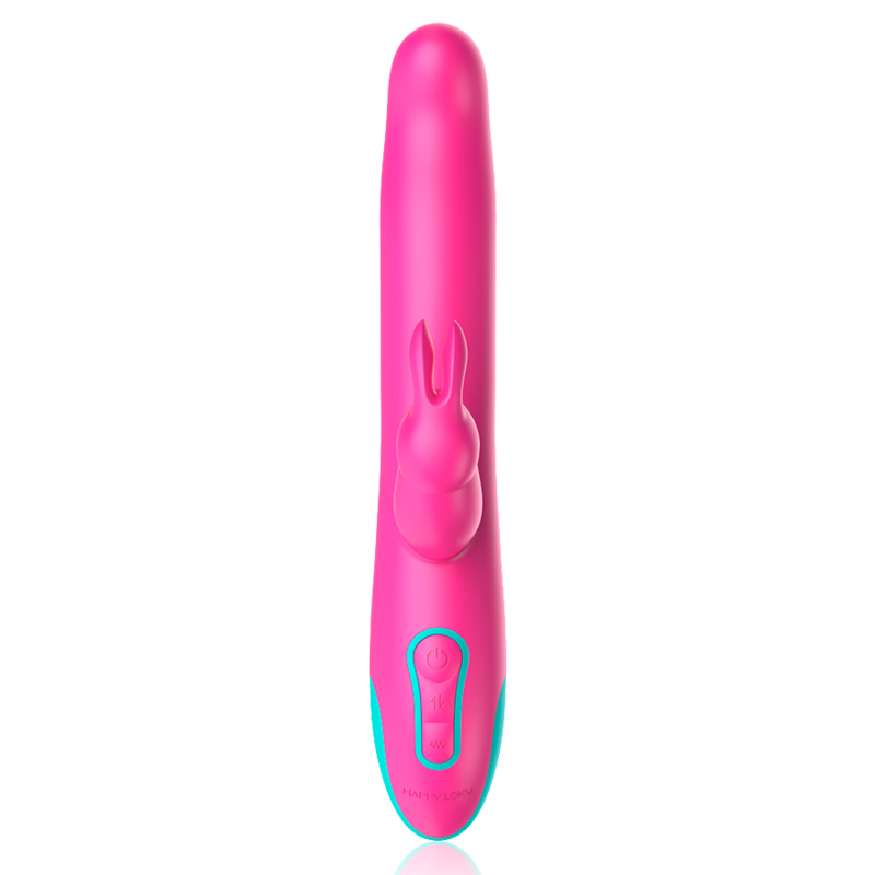 HAPPY LOKY PLUTO RABBIT VIBRATOR ROTATOR COMPATIBLE CON WATCHME WIRELESS TECHNOLOGY