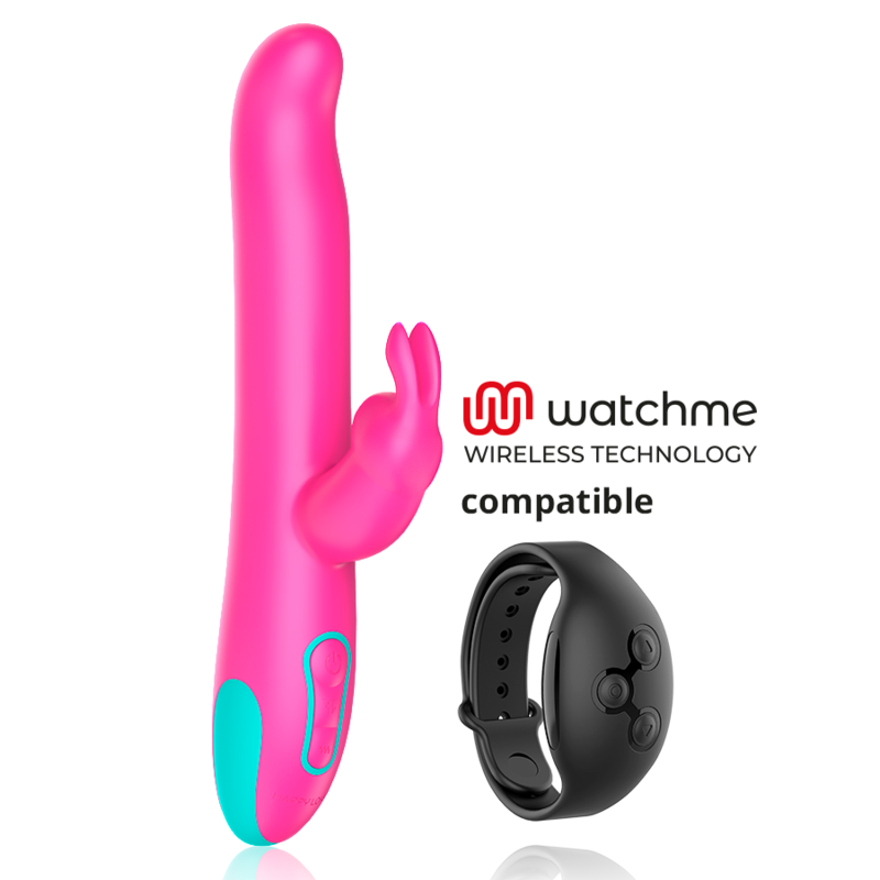 HAPPY LOKY PLUTO RABBIT VIBRATOR ROTATOR COMPATIBLE CON WATCHME WIRELESS TECHNOLOGY