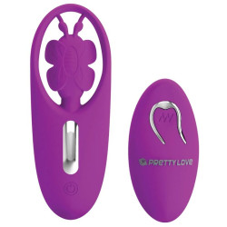 PRETTY LOVE DANCING BUTTERFLY ESTIMULADOR PARA BRAGUITA CON CONTROL REMOTO LILA