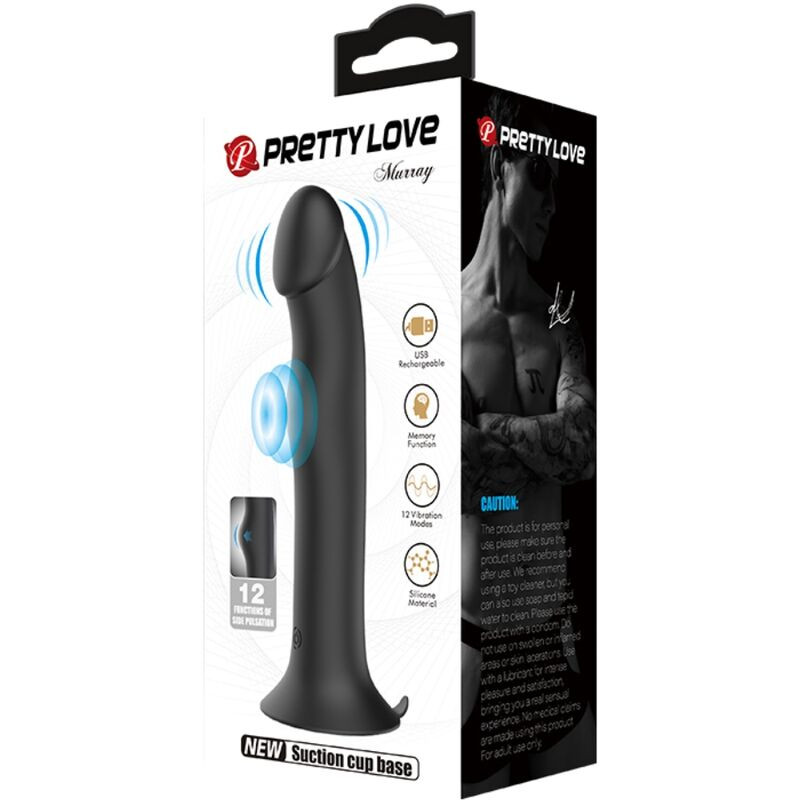 PRETTY LOVE MURRAY VIBRADOR Y SUCCIONADOR DE CLITORIS NEGRO