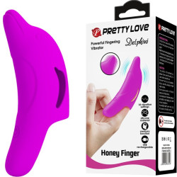 PRETTY LOVE DELPHINI PODEROSO ESTIMULADOR DE DEDO MORADO 2