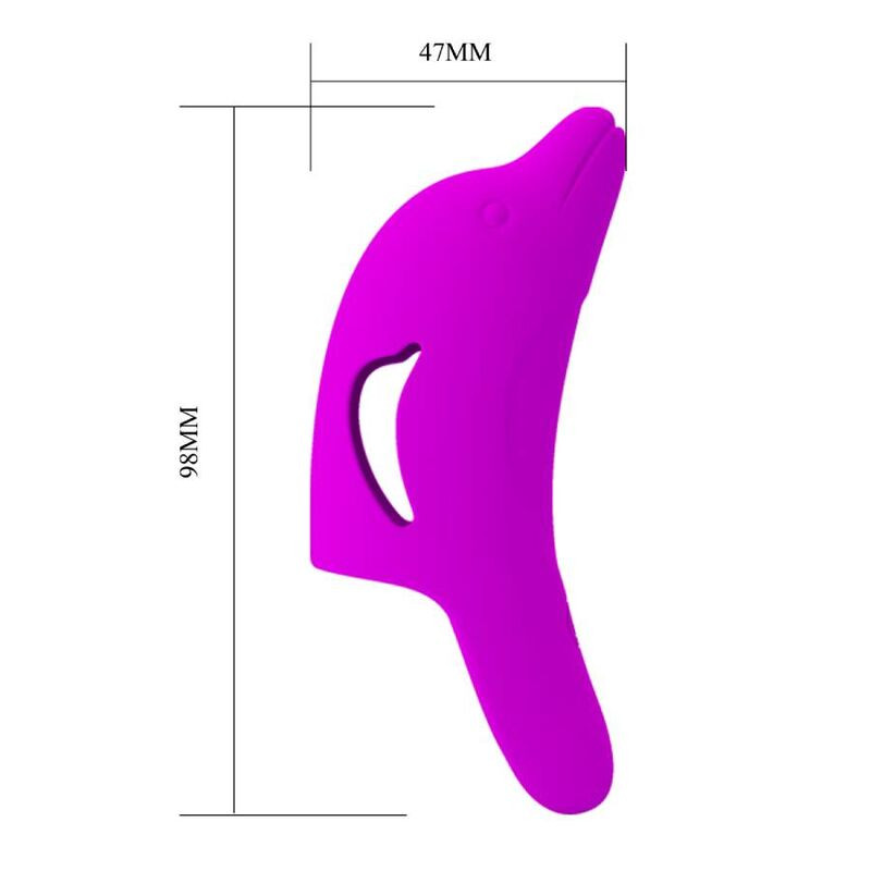 PRETTY LOVE DELPHINI PODEROSO ESTIMULADOR DE DEDO MORADO