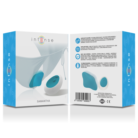 INTENSE SAMANTHA PANTIE CONTROL REMOTO AZUL