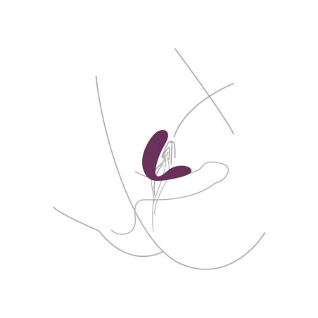 XOCOON BOUND LOVE VIBRADOR PARA PAREJAS MORADO