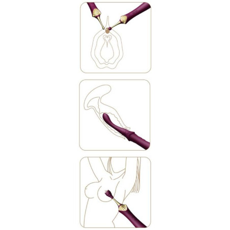 ZALO BESS 2 MASAJEADOR PERSONAL MORADO