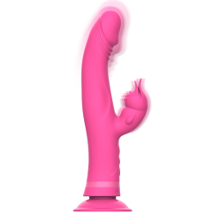 INTENSE JULIO VIBRADOR RABBIT SILICONA ROSA 2