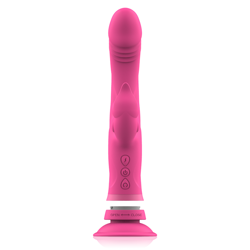INTENSE JULIO VIBRADOR RABBIT SILICONA ROSA