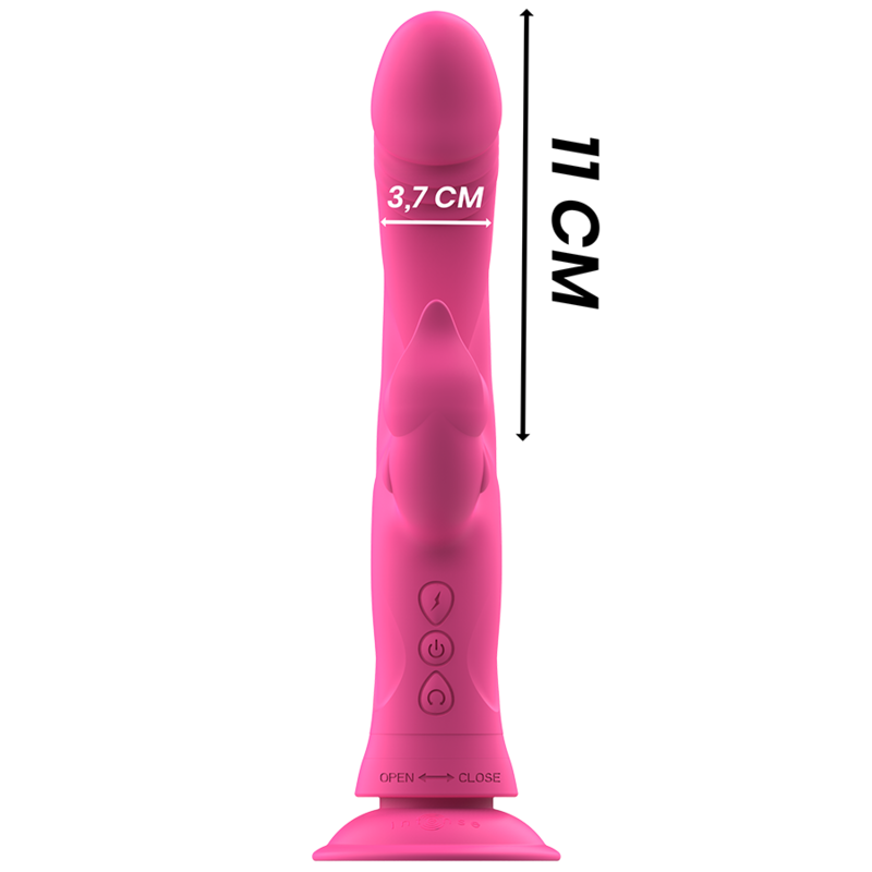 INTENSE JULIO VIBRADOR RABBIT SILICONA ROSA