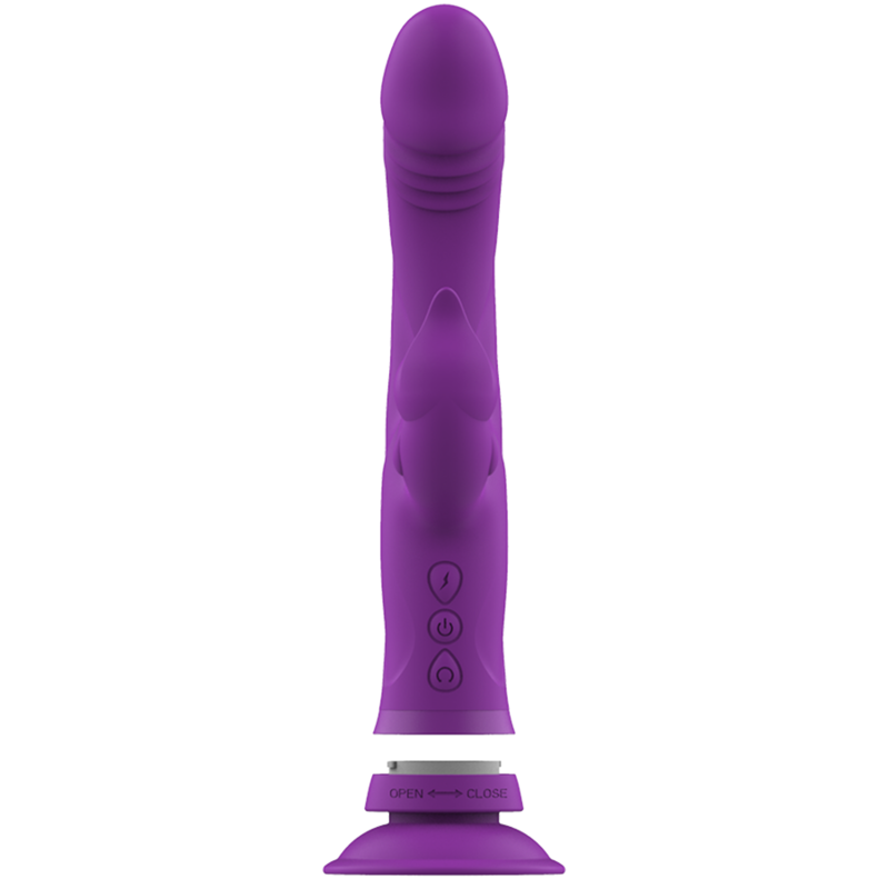 INTENSE CASANOVA VIBRADOR RABBIT SILICONA TRIPLE MOTOR MORADO