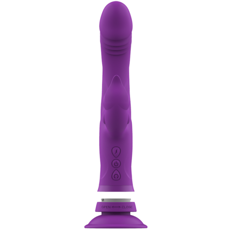 INTENSE CASANOVA VIBRADOR RABBIT SILICONA TRIPLE MOTOR MORADO