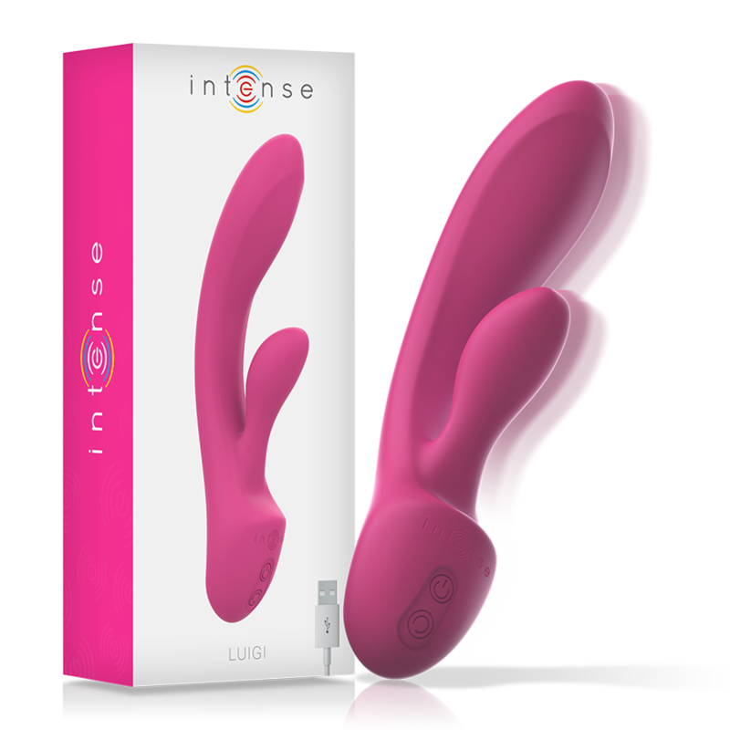 INTENSE LUIGI VIBRADOR RABBIT SILICONA LIQUIDA ROSA