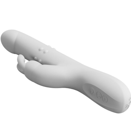 PRETTY LOVE REESE VIBRADOR CON ROTACION PLATEADO