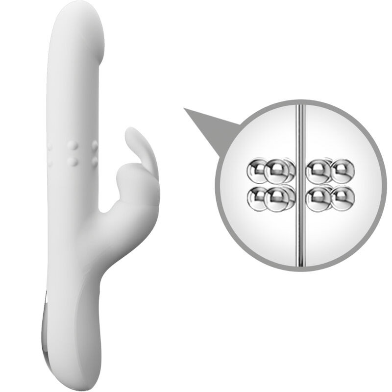 PRETTY LOVE REESE VIBRADOR CON ROTACION PLATEADO