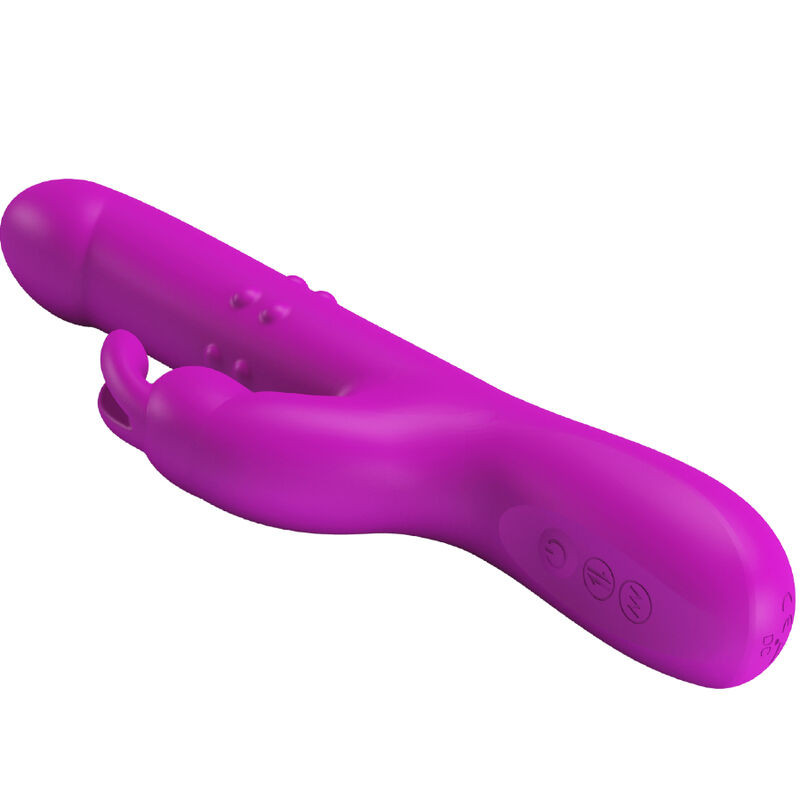 PRETTY LOVE REESE VIBRADOR CON ROTACION MORADO