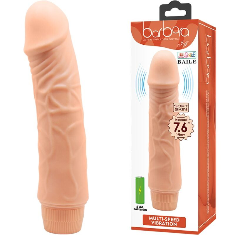 BAILE BARBARA VIBRADOR REALISTICO 20 CM
