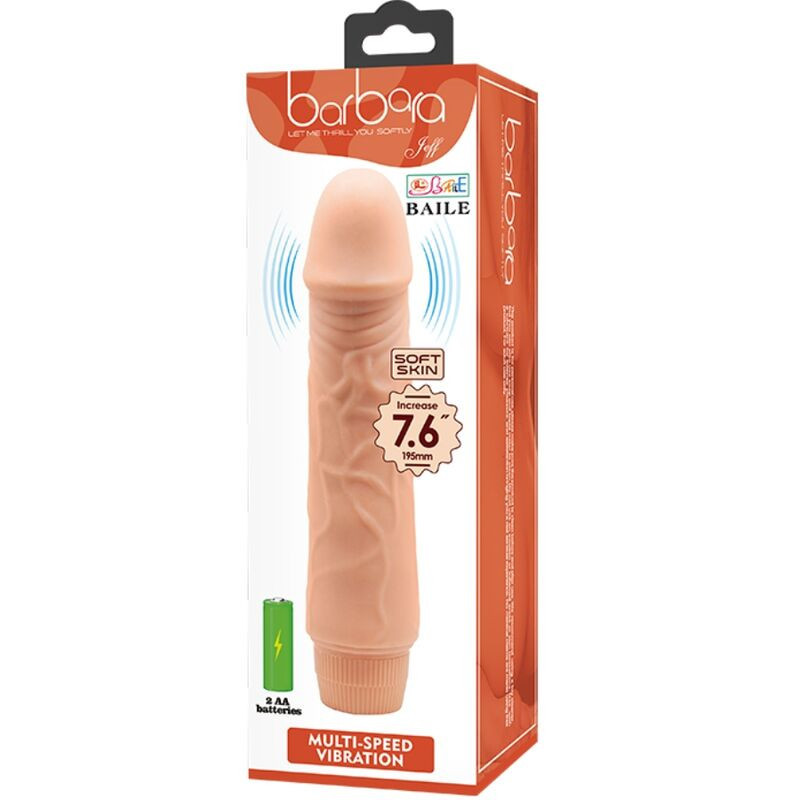BAILE BARBARA VIBRADOR REALISTICO 20 CM
