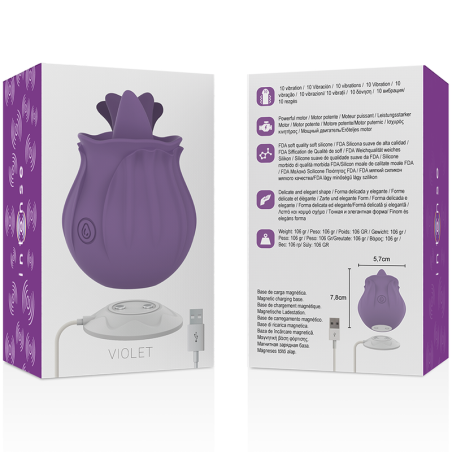 INTENSE VIOLET ESTIMULADOR LENGUA BASE MAGNETICA