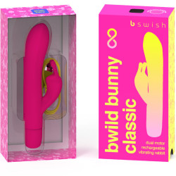B SWISH BWILD BUNNY INFINITE CLASSIC VIBRADOR RECARGABLE SILICONA ROSA 2