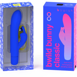 B SWISH BWILD BUNNY INFINITE CLASSIC VIBRADOR RECARGABLE SILICONA AZUL 2