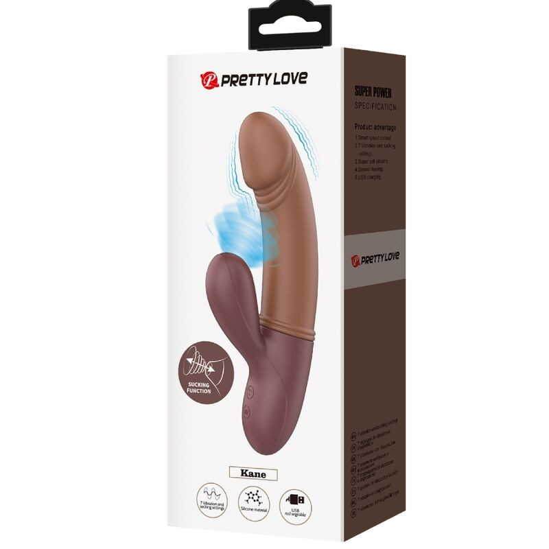 PRETTY LOVE KANE VIBRADOR PUNTOG SUCCIONADOR