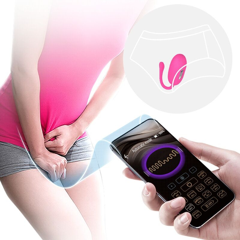PRETTY LOVE DOREEN HUEVO VIBRADOR RECARGABLE MAGENTA CONTROL REMOTO