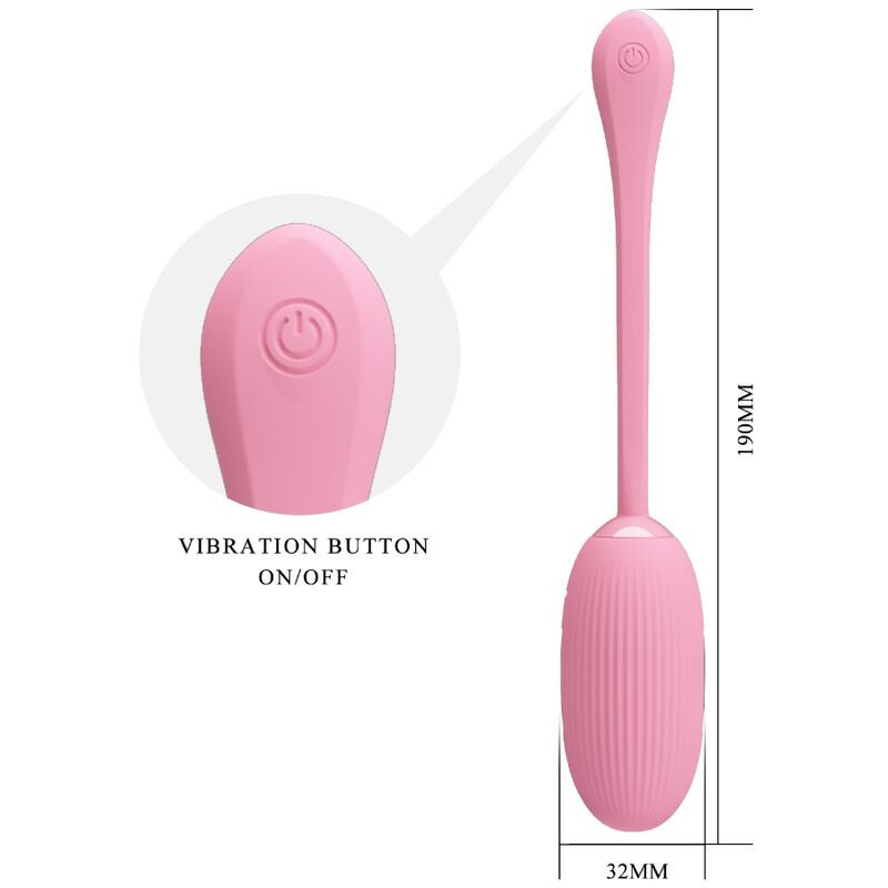 PRETTY LOVE DOREEN HUEVO VIBRADOR RECARGABLE ROSA