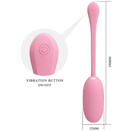 PRETTY LOVE DOREEN HUEVO VIBRADOR RECARGABLE ROSA