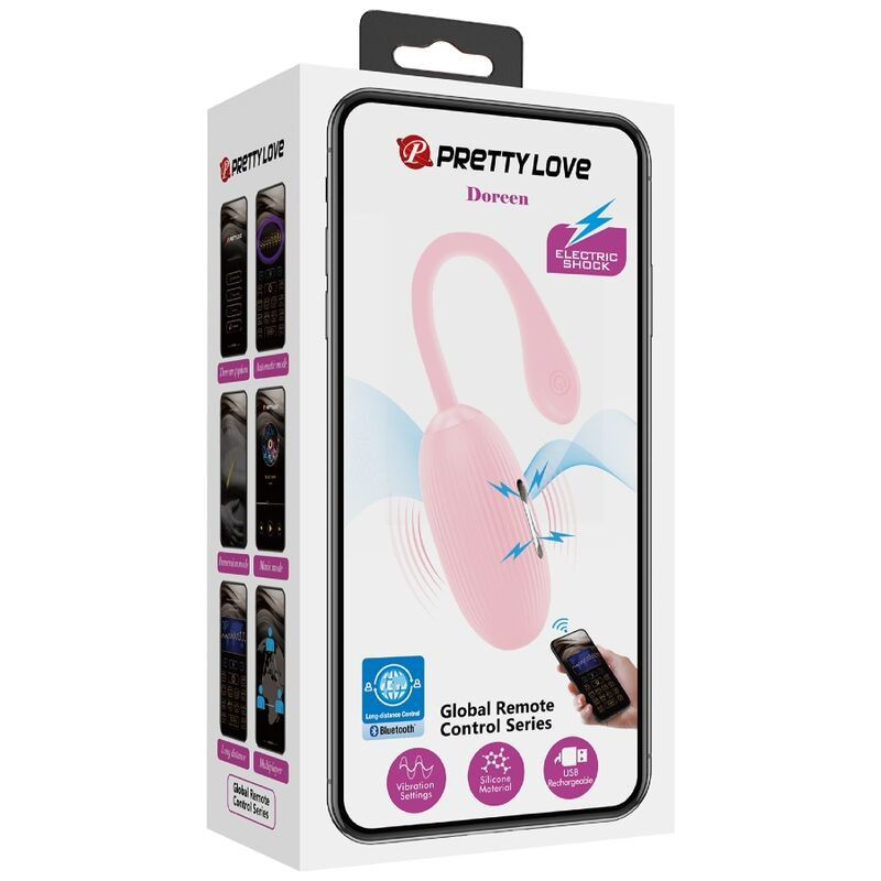 PRETTY LOVE DOREEN HUEVO VIBRADOR RECARGABLE ROSA