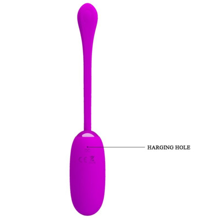 PRETTY LOVE JULIUS HUEVO VIBRADOR IMPERMEBLE RECARGABLE MORADO