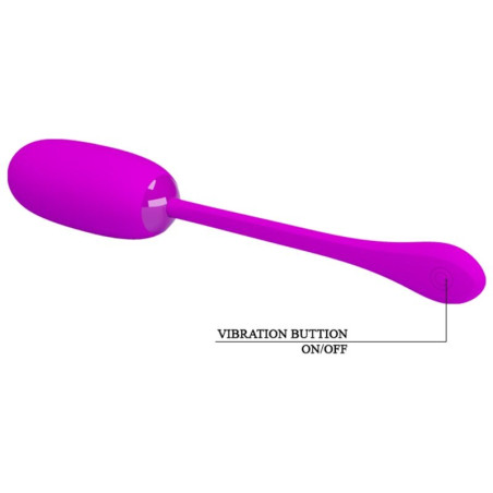 PRETTY LOVE JULIUS HUEVO VIBRADOR IMPERMEBLE RECARGABLE MORADO