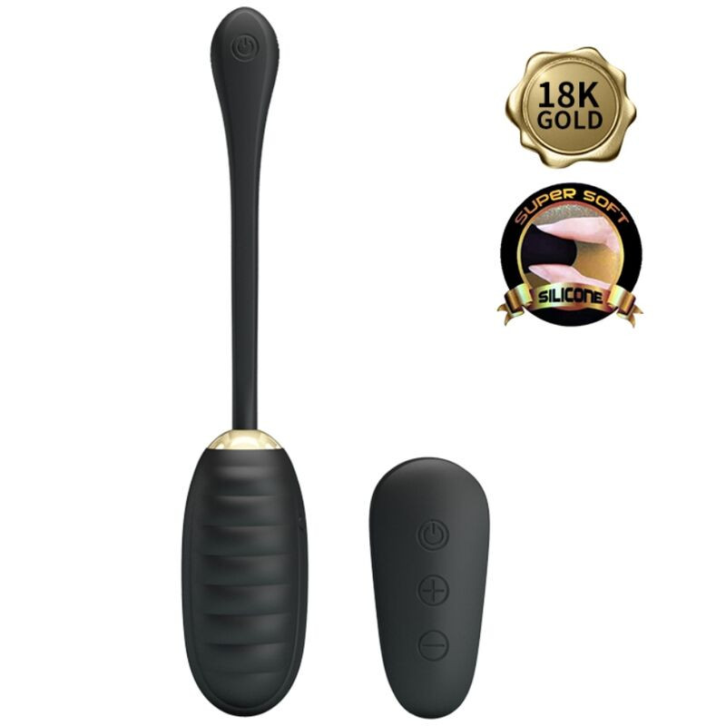 PRETTY LOVE DOREEN HUEVO VIBRADOR DE LUJO RECARGABLE NEGRO CONTROL REMOTO