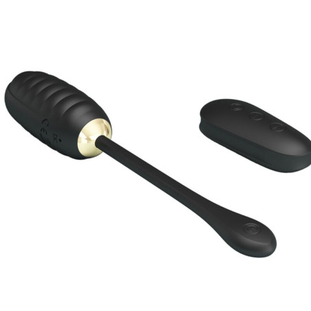 PRETTY LOVE DOREEN HUEVO VIBRADOR DE LUJO RECARGABLE NEGRO CONTROL REMOTO