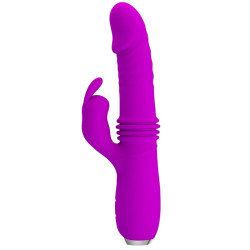 PRETTY LOVE DOROTHY VIBRADOR CONEJO RECARGABLE MORADO 2