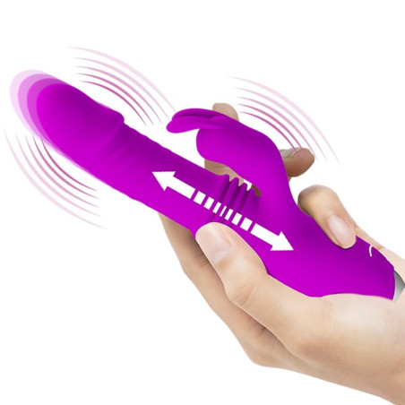 PRETTY LOVE DOROTHY VIBRADOR CONEJO RECARGABLE MORADO