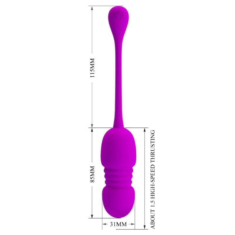 PRETTY LOVE CALLIE HUEVO VIBRADOR RECARGABLE MORADO