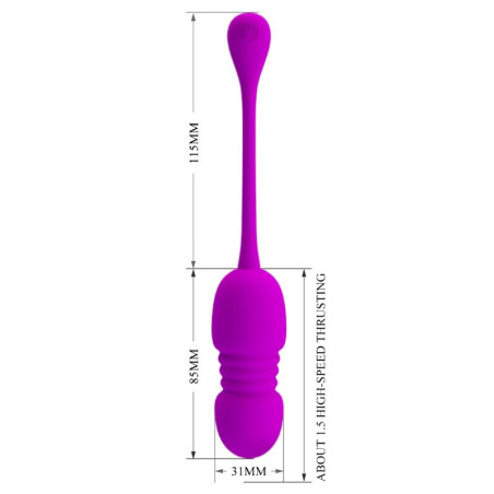 PRETTY LOVE CALLIE HUEVO VIBRADOR RECARGABLE MORADO