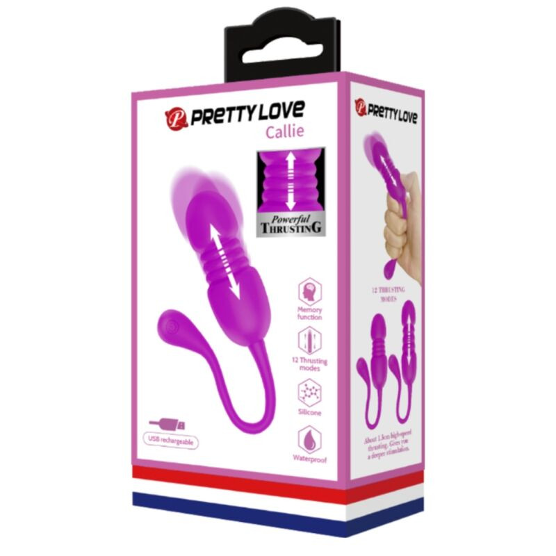 PRETTY LOVE CALLIE HUEVO VIBRADOR RECARGABLE MORADO