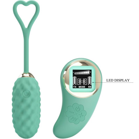 PRETTY LOVE VIVIAN HUEVO VIBRADOR CONTROL REMOTO VERDE