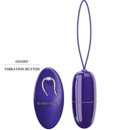 PRETTY LOVE SELKIE YOUTH MINI HUEVO VIBRADOR CONTROL REMOTO VIOLETA