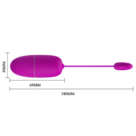 PRETTY LOVE NYMPH HUEVO VIBRADOR CONTROLADO POR APP VIOLETA
